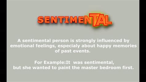 sentimentality definition